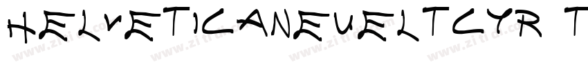 HelveticaNeueLTCYR T字体转换